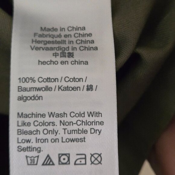 J.Crew Cotton Blazer Jacket Olive Gold Buttons 2023 Sustainable Size M - Picture 9 of 10